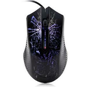 GAMING MOUSE 3-BUTTON COLORFUL BACKLIGHT 1600DPI OPTICAL USB WIRED - BRAND NEW $15.99 in Mice, Keyboards & Webcams in Toronto (GTA)