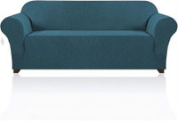 XL-LARGE PrinceDeco Stretch Sofa Slipcover 1 Piece Sofa Cover for 3 Cushion CT