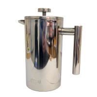 Admired by Nature French Press Coffee Maker, Maximum Flavour Coffee Brewer With Superior Filtration, 2 Cup Capacity, Sil