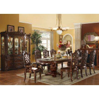 A&J Homes Studio Vendome Floral Carved Dining Table