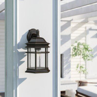 Alcott Hill Twomey Traditional Brown 1 - Bulb Outdoor Wall Lantern