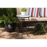 Bungalow Rose Lefancy  Ivana Modern and Contemporary Black Finished Metal Plant Stand
