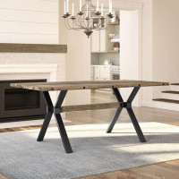 17 Stories Darcelle 72" Trestle Dining Table