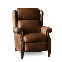Bradington-Young Miller 33.5" Wide Faux Leather Standard Recliner