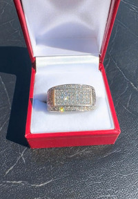 #421 - 1.00 Carat Diamond, 14kt White Gold Band, Size 11.5 - QUALITY MADE