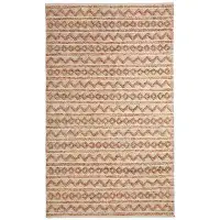 World Menagerie Edwa Hand-Knotted Multi/Ivory Area Rug