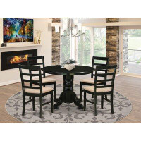 Dovecove Gallatin 5 - Piece Rubberwood Solid Wood Dining Set