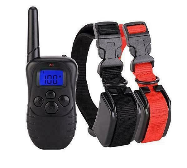 Dog Training Collar for 2 Dogs - Waterproof & Rechargeable with LCD Shock Control - Free Shipping in Other