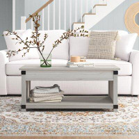 Sand & Stable™ Ezra Lift Top 4 Legs Coffee Table with Storage