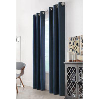Latitude Run� Westminster Total Blackout Grommet Curtain Panel Window Dressing 40 X 84 In Blue