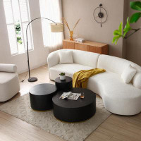 Realty home Round Coffee Table(Set Of 3)