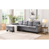 Hokku Designs Armanii 97.81'' Upholstered Sofa