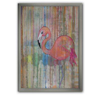 East Urban Home 'Flamingo I' Picture Frame Print on Canvas