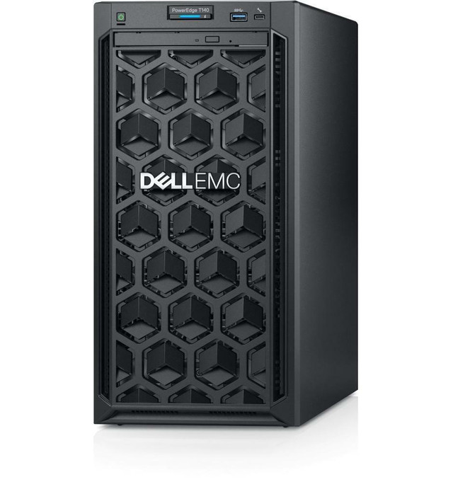 Dell PowerEdge T140,4 x 3.5,1xE-2234,32GB,2 x 300GB SSD 2x4TB SAS,H330,with OS in Servers