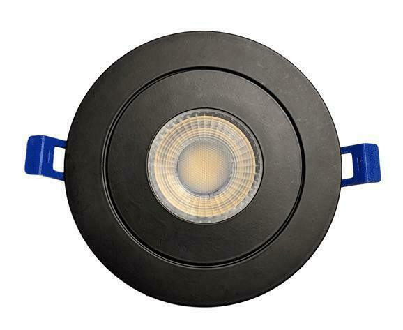 DawnRay 4 inch LED 5CCT Gimbal Recessed Fixture (Round Black) in Electrical - Image 2