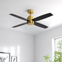 17 Stories 52 inch 6 Speed Indoor Ceiling Fan with Remote