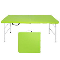 Rosefray Ft Green Portable Folding Table - Sturdy For Both Indoor & Outdoor, Holds Up To 135kg, Camping Ready