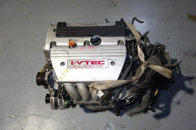 JDM Acura TSX K24A K24A2 2.4L DOHC i-VTEC Engine / Motor + Automatic Transmission 3-Lobes RBB Head True VTEC 2004- in Engine & Engine Parts