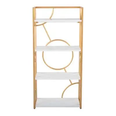 Mercer41 Metal And Wood Bookcase