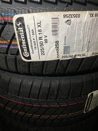 FOUR NEW 225 / 50 R18 CONTINENTAL TS830P RUNFLAT SSR WINTER TIRES !!!