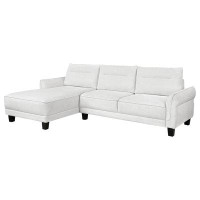 Latitude Run® Axal Upholstered Curved Arms Sectional Sofa Grey