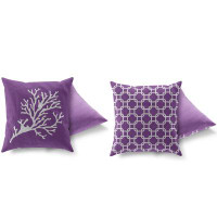 Highland Dunes 2 Pcs Colourful Indoor/Outdoor Accent Pillow Set