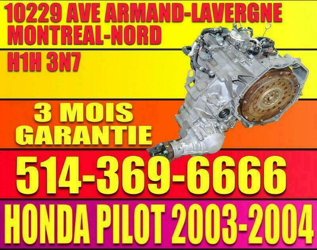 Moteur Honda Pilot 2003 2004 2005 2006  2007 2008 J35A9 J35A V6 3.5 VTEC, Honda Pilot Engine Motor in Engine & Engine Parts in City of Montréal - Image 2