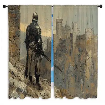 Upgrade your home decor with these Knight window curtains printed in the USA! Great for your bedroom...