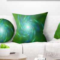 Made in Canada - East Urban Home Abstract Fractal Whirlpool Design Pillow