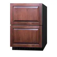 Summit Appliance 24" Wide 2-Drawer Refrigerator-Freezer, ADA Compliant (Panels not included)