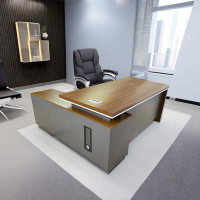 Hokku Designs Modern desk with storage cabinet