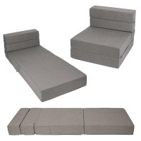 Ebern Designs Foldable Foam Padded Sofa Bed