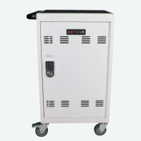 WFX Utility™ Mobile Charging Cart And Cabinet For Tablets Laptops 30-Device With Combination Lock 38.3" H x 20.9" W x 21