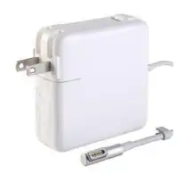 For Apple - 14.5V - 3.1A - 45W - Magsafe 1 L Shape Connector Replacement Laptop AC Power Adapter - White