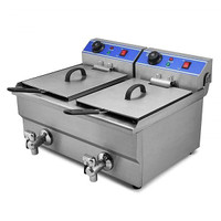 Counter Top Electric Fryer 20L with 2 Tank | Restaurant Equipment | Fast Food