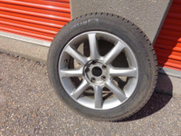 1 Michelin X-Ice X13 Winter Tire on Rim 5 Bolt 4.5 Inch * 215 55R17 98H  * $80.00 * M+S / Winter Tire ( used tire on rim