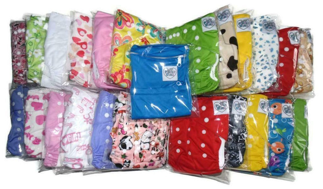 Piddly-Winx Brand New, In Packaging, Cloth Diapers Kit - Customize  - Wet bags, Diapers, Inserts, Wipes - Canadian in Bathing & Changing - Image 2