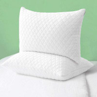 weilaicheng Bed Pillow Shredded Memory Foam Pillows Cooling Adjustablefor Sleeping Good For Side And Back Sleeper Rec