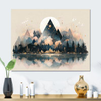Millwood Pines Sharp Wild Mountains - Abstract Landscape Metal Wall Decor
