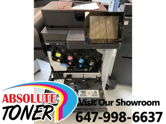 HP Color LaserJet Enterprise MFP M680 Series Office Laser Printer Scanner Copier Photocopier uses large toner in Printers, Scanners & Fax in Ontario - Image 2