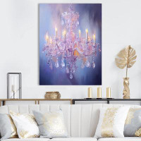 House of Hampton Chandelier Ethereal Glow I - Glam Canvas Prints
