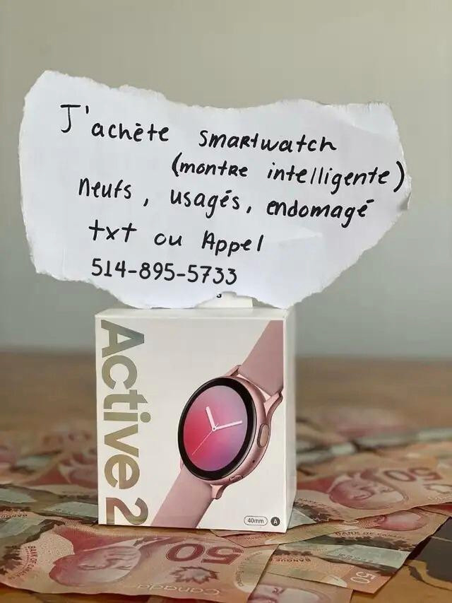 Jachetee des Smartwatch neuf,  usage!! in Cell Phones in Greater Montréal