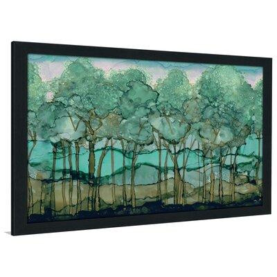 Made in Canada - Picture Perfect International 'Green Tree Grove ' by Elizabeth Medley Framed Watercolor Painting Print  in Arts & Collectibles