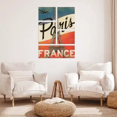 Trinx Set Of 5 Paris France Vintage Wall Art Modern Home Decor Wall Prints
