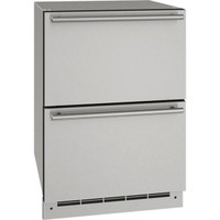 U-Line 24in 5.2cuft Outdoor Refrigerator Drawers UODR124SS61ASP - Main > U-Line 24in 5.2cuft Outdoor Refrigerator Drawer