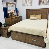 Wooden Bedroom Set with Color Options! Best Prices!