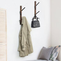 Red Barrel Studio Solid Wood 8 - Hook Wall Mounted Coat Rack
