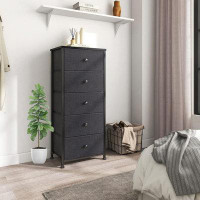 Rebrilliant 5 Drawer Dresser for Bedroom Storage Tower
