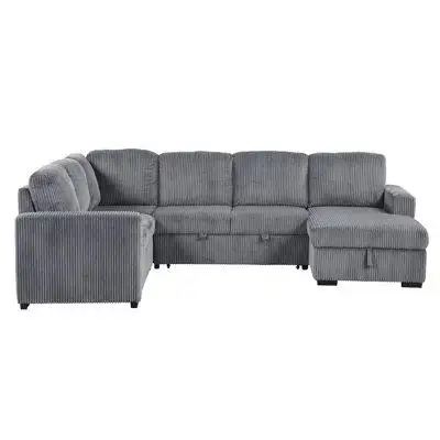 Latitude Run® Modular Sofa With Storage Chaise Lounge