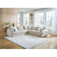 Hokku Designs Dikili 3-piece Sectional With Extra Thick Cuddler Seat Cushions